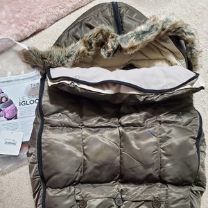 Kids' Brown Igloo Stroller Footmuff